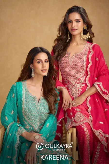 Kareena By Gulkayra Chinon Designer Readymade Suits Exporters In India